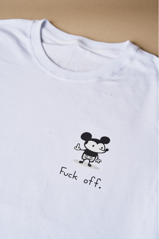 Чоловіча футболка Regata Club Mickey White - 46 / XS