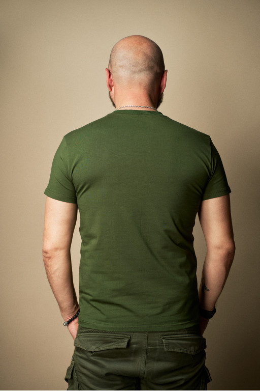 Чоловіча футболка Regata Club NP Olive Stretch - Regular - 48/S
