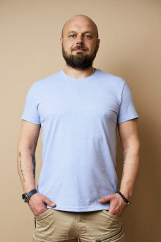 Чоловіча футболка Regata Club Regata Club Sky Blue Melange - 56 / 2XL