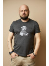 Чоловіча футболка Regata Club Military Teddy Graphite - 48 / S