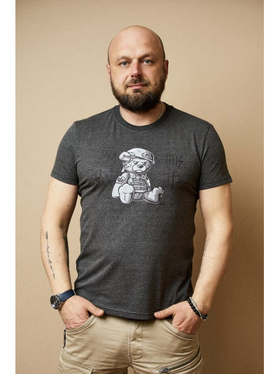 Чоловіча футболка Regata Club Military Teddy Graphite - 48 / S