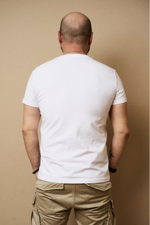 Чоловіча футболка Regata Club Military Teddy White - 46 / XS