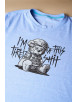 Чоловіча футболка Regata Club Teddy Bear Light Blue Melange - 56 / 2XL