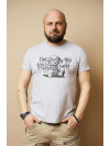 Чоловіча футболка Regata Club Military Teddy Light Grey Melange - 46 / XS