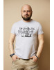 Чоловіча футболка Regata Club Military Teddy Light Grey Melange - 46 / XS