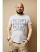 Чоловіча футболка Regata Club Trouble Maker Light Grey Melange - 46 / XS