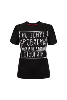 Жіноча футболка Regata Club Troubles Women Black - 38 / 2XS