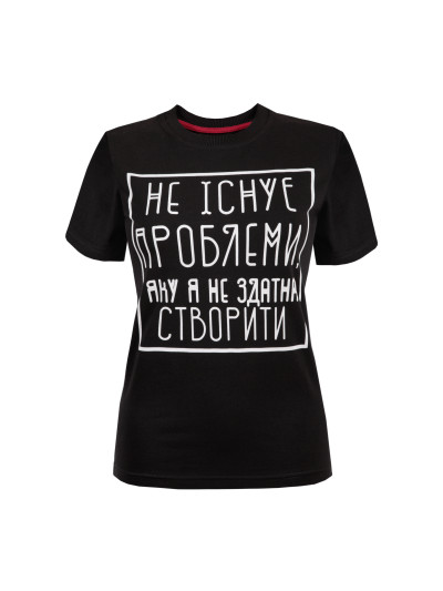 Жіноча футболка Regata Club Troubles Women Black - 38 / 2XS