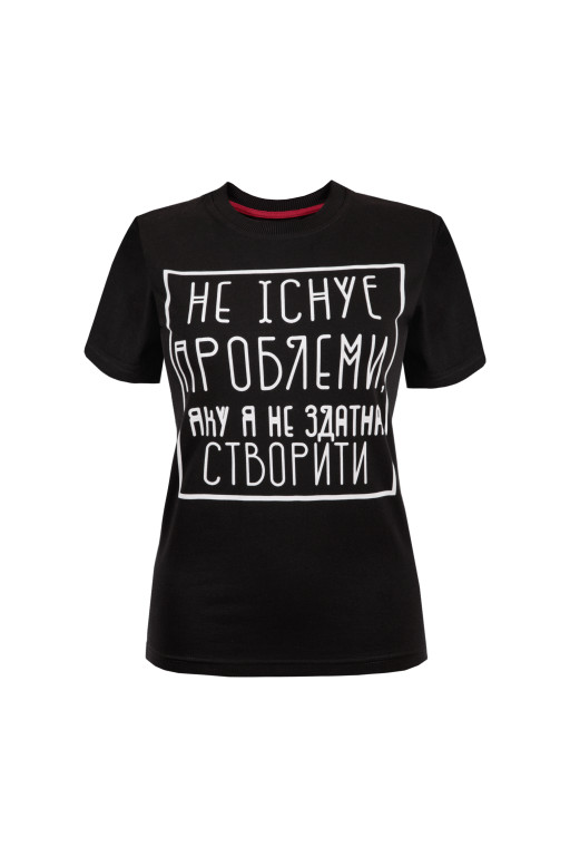 Жіноча футболка Regata Club Troubles Women Black - 38 / 2XS