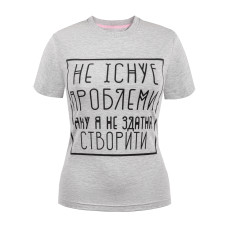 Жіноча футболка Regata Club Troubles Woman Light Grey Melange - 38 / 2XS