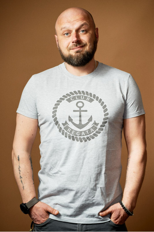 Чоловіча футболка Regata Club Grey Coin - 46/XS