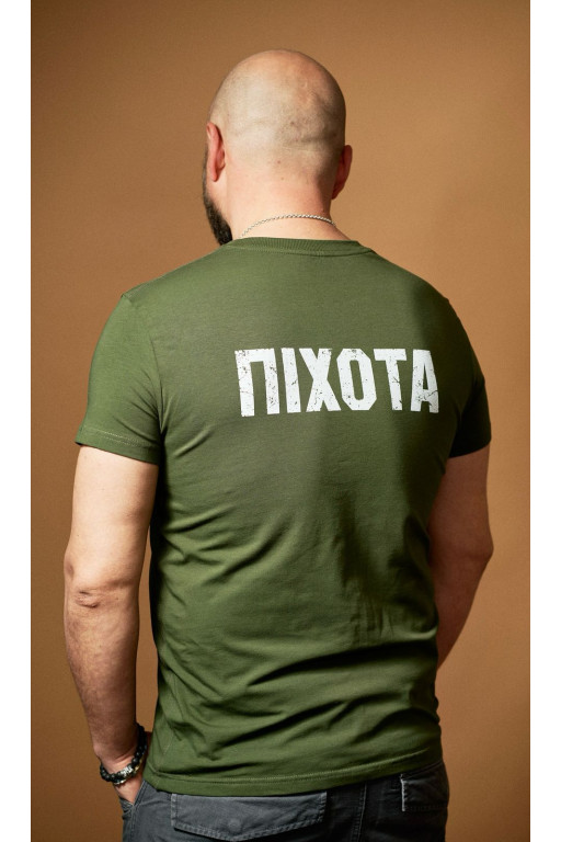 Чоловіча футболка ПІХОТА Olive - 62/5XL