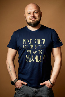 Чоловіча футболка Valhalla Dark Blue - Regular - 46/XS