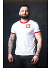 Чоловіча футболка White Red 13 - Regular - 44/2XS