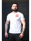 Чоловіча футболка White Regular 13 Cherry - 46/XS