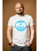 Чоловіча футболка White-Blue Coin - 58/3XL