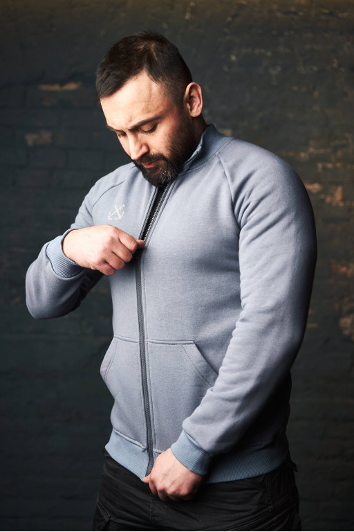 Бомбер чоловічий Regata Club Light Grey - 44/2XS