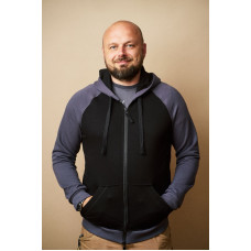 Толстовка чоловіча Regata Club Gray Black Combo - 46/XS