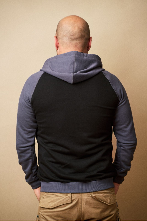 Толстовка чоловіча Regata Club Gray Black Combo - 46/XS