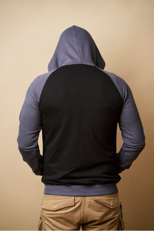 Толстовка чоловіча Regata Club Gray Black Combo - 46/XS