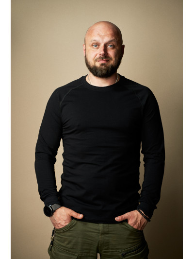 Лонгслів чоловічий Regata Club Black - 46/XS