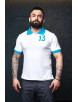 Чоловіче поло White Turquoise «13» - 40/4XS