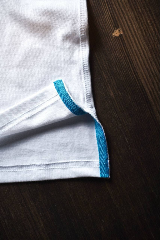 Чоловіче поло White Turquoise «13» - 40/4XS