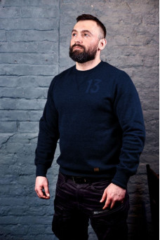 Світшот чоловічий Regata Club Navy Blue Sweatshirt - 46/XS