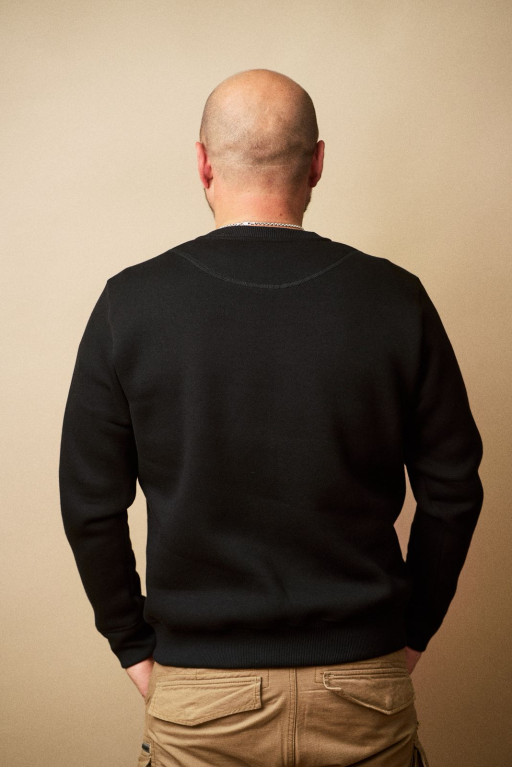 Світшот чоловічий Regata Club Black Classic Sweatshirt - 46/XS